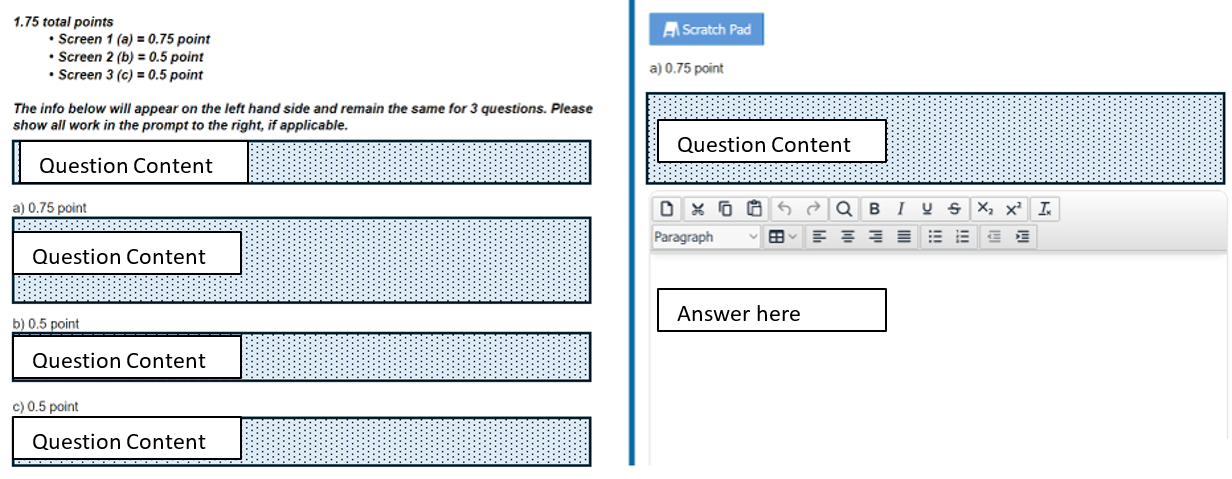 Exam Formatting