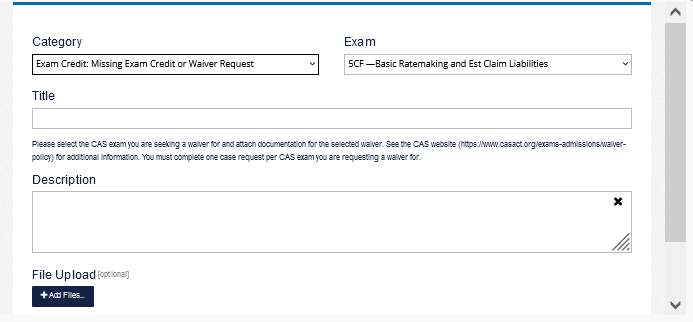 Missing Exam Credit